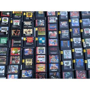 Lot of 75+ Vintage Sega Genesis Video Games Bundle - Batman Forever, The Ooze